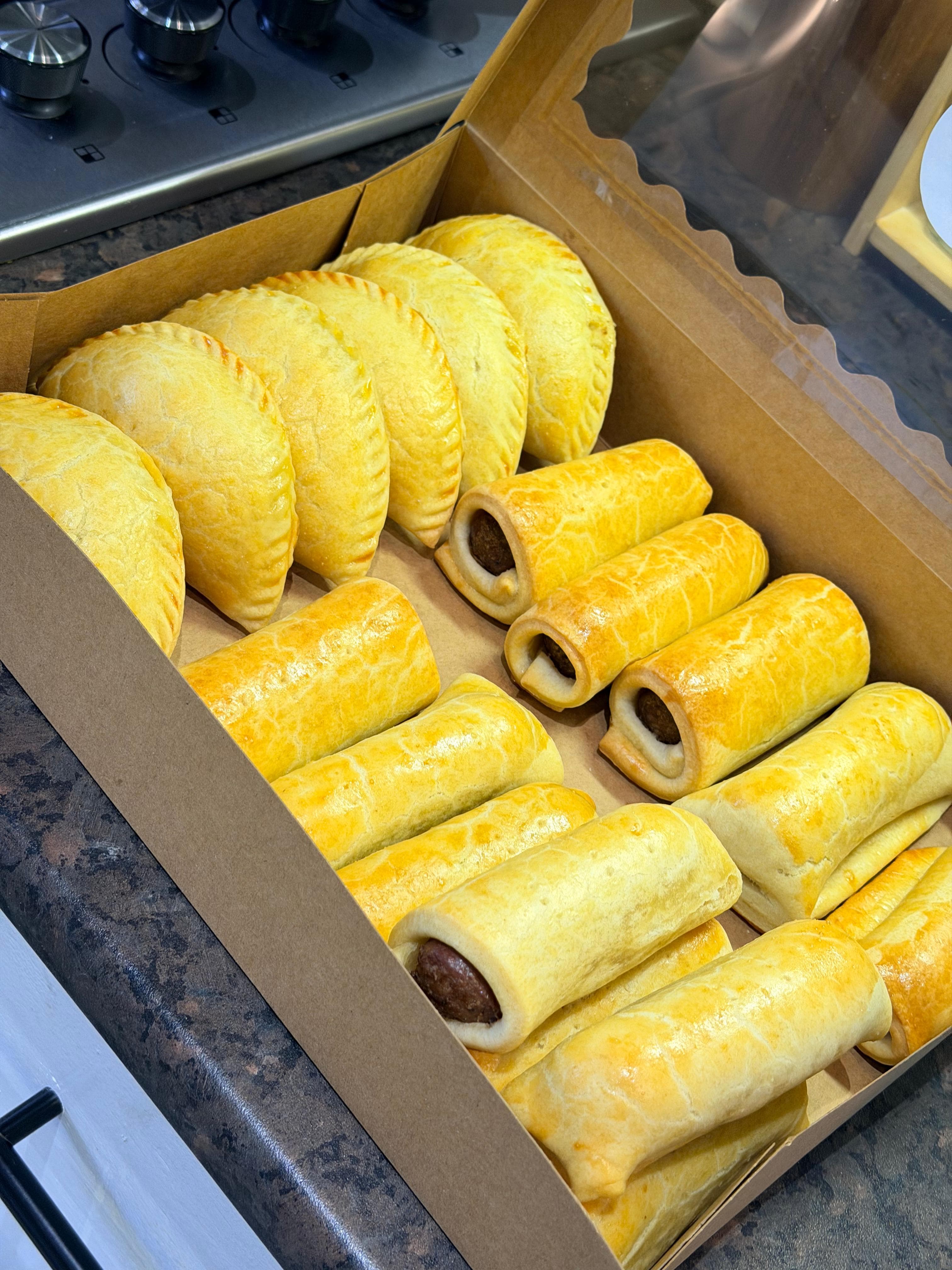 A mixed box, ready to travel